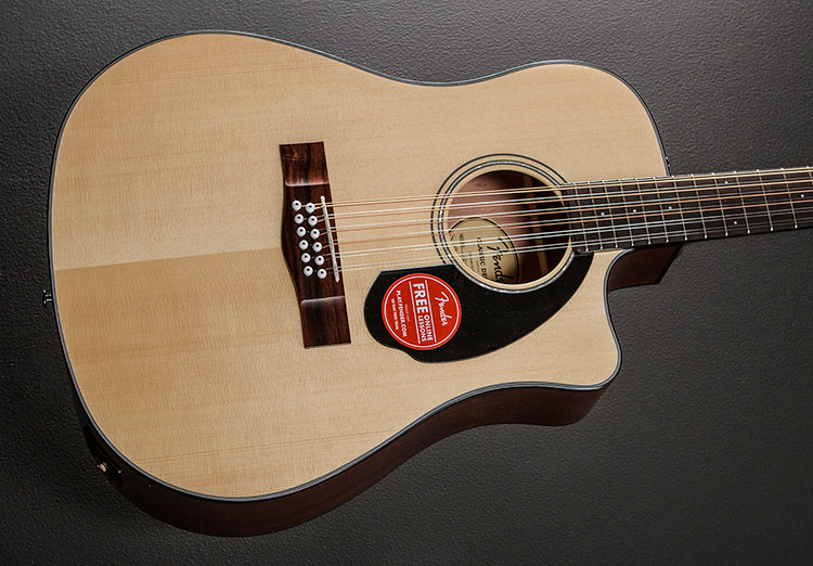 Đàn guitar Fender CD-60SCE 12-String có thiết kế sang trọng